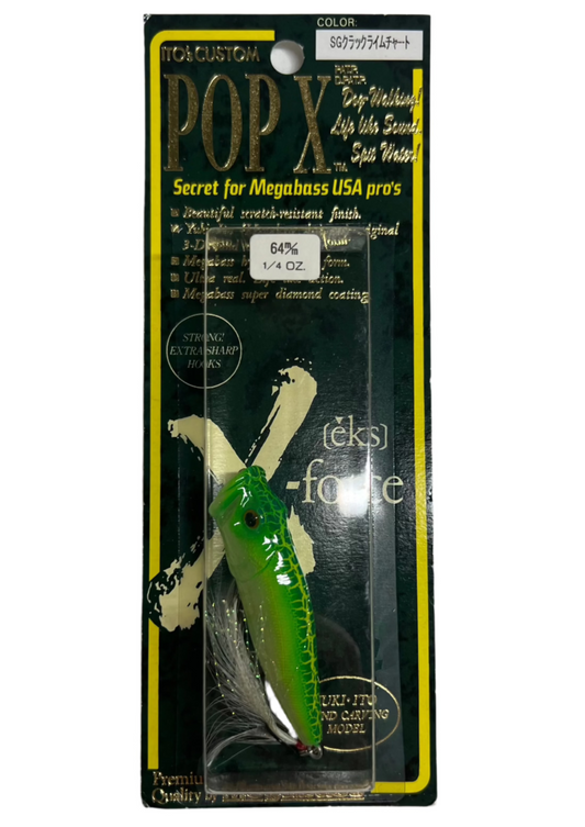 Megabass 1999 POP-X SG Crack Lime Chart